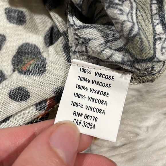 Anthropologie Bl^nk London Elephant Safari Sibley V Neck Blouse - Picture 11 of 11